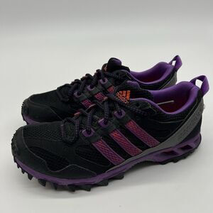 Adidas Kanadia TR 5 Womens Running Shoes G97045 US Size 7 Black Purple